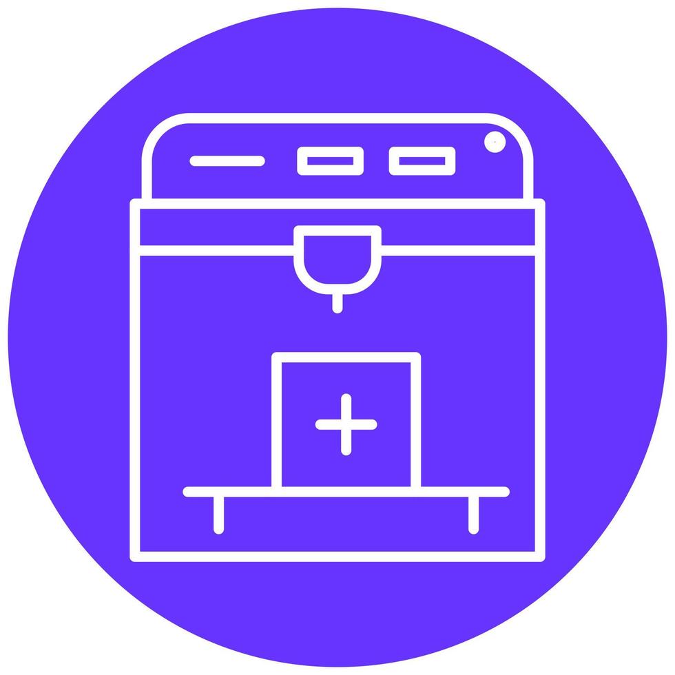 3D Printer Vector Icon Style