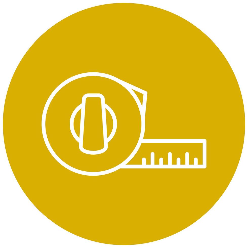 Tape Measure Vector Icon Style