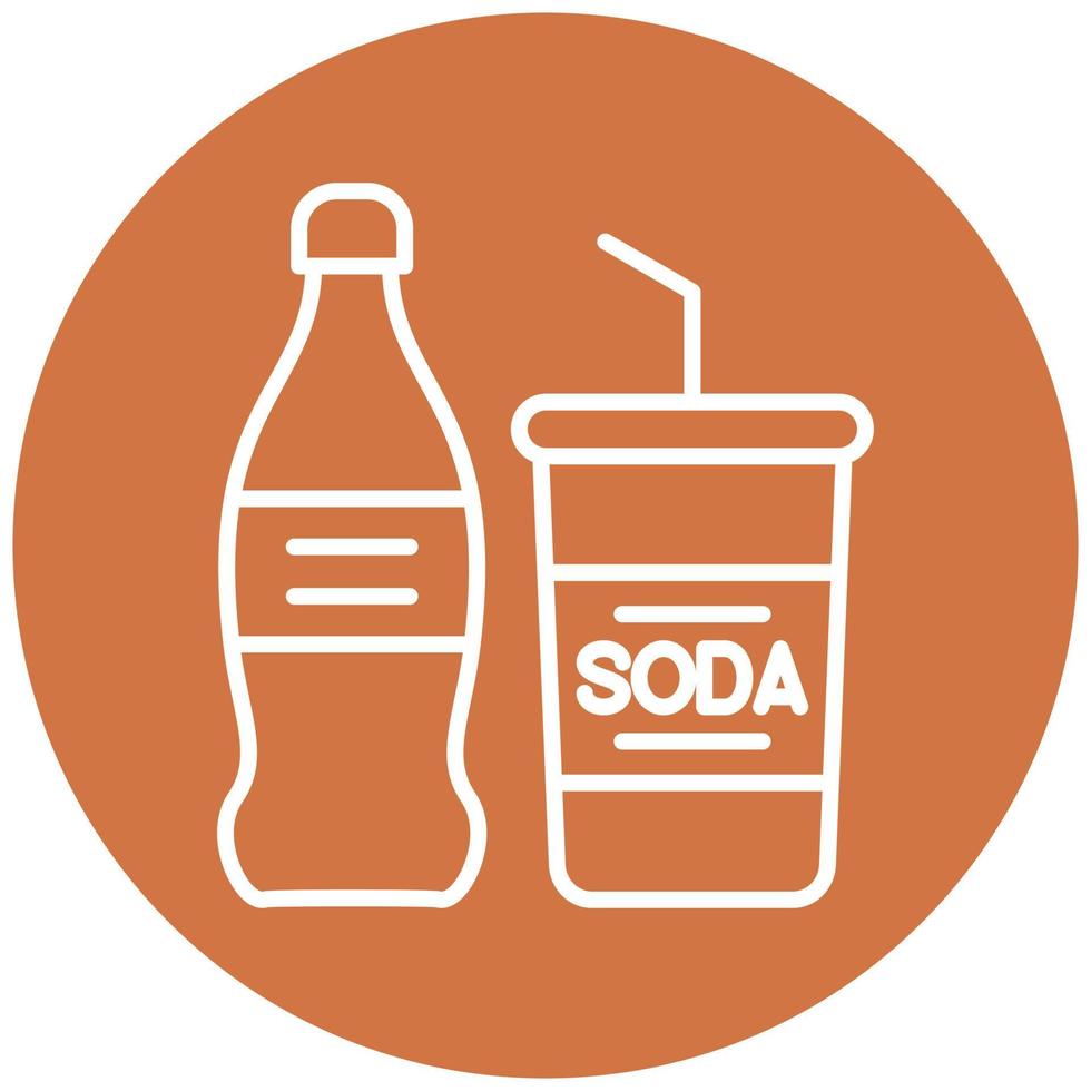 soda vector icono estilo