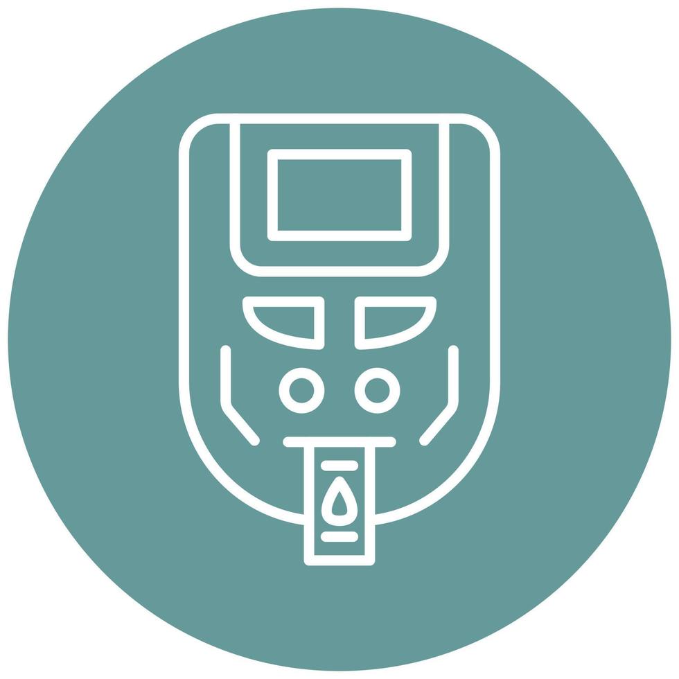 Glucometer Vector Icon Style