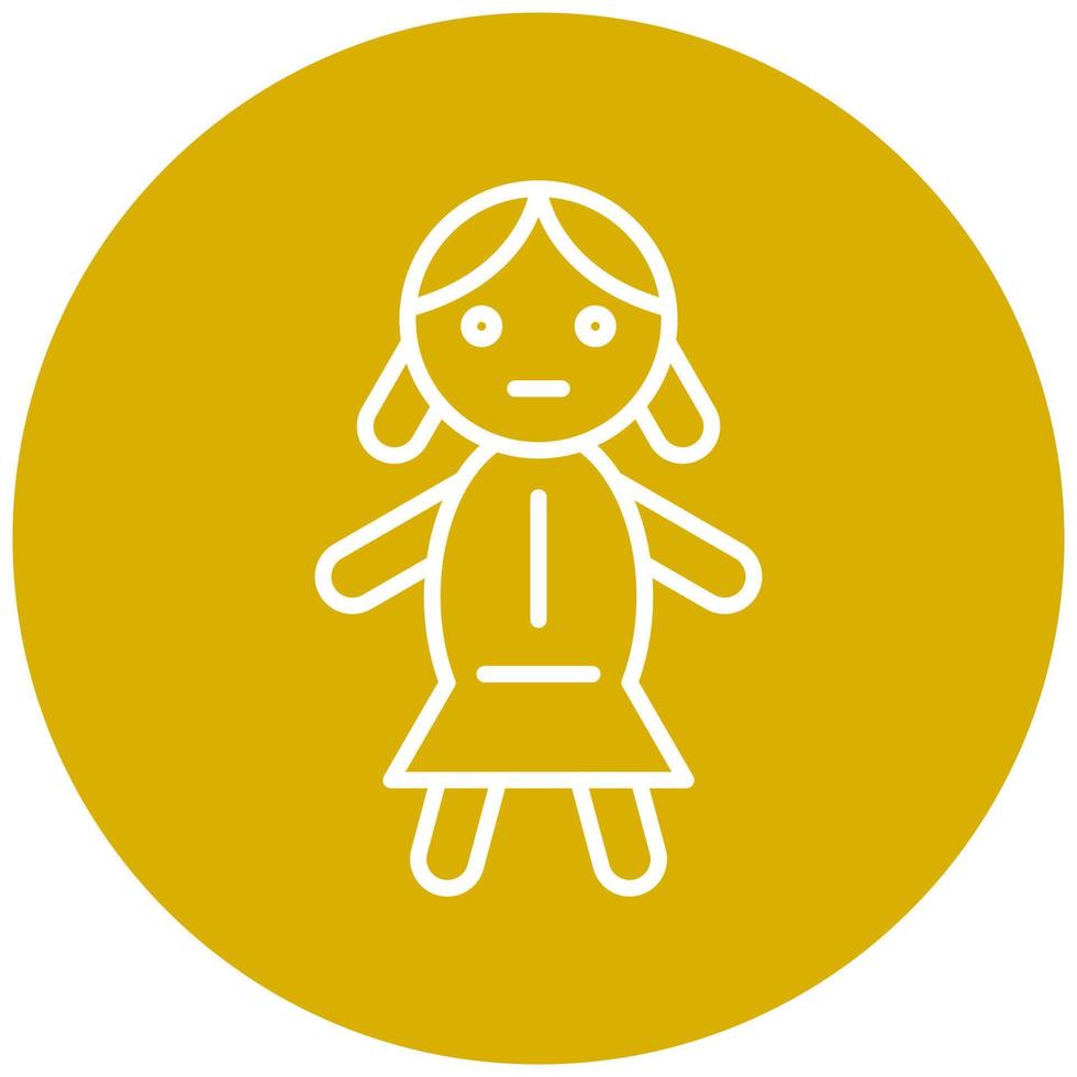 Doll Vector Icon Style