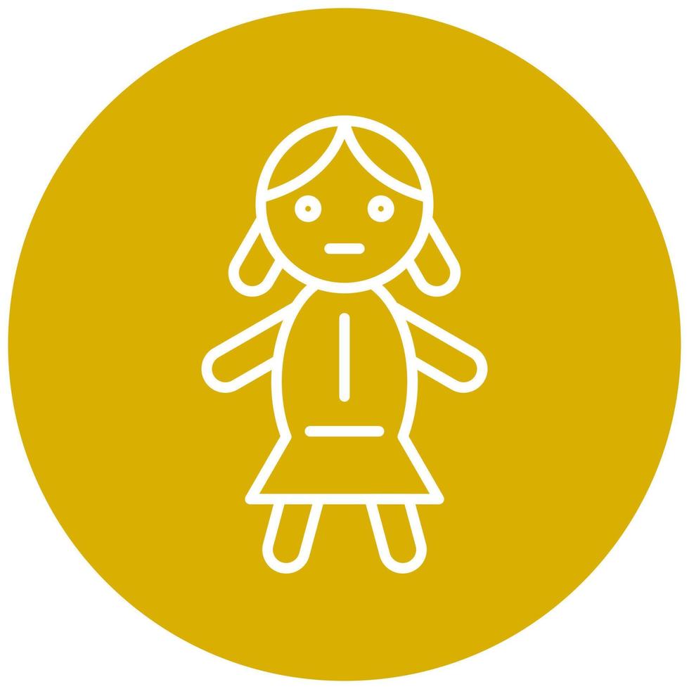 Doll Vector Icon Style