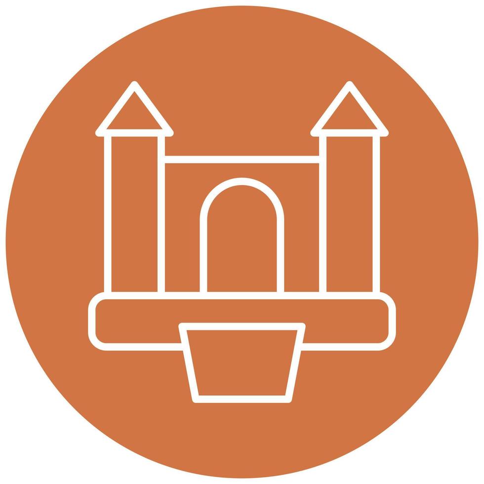 Bouncy Castle Vector Icon Style