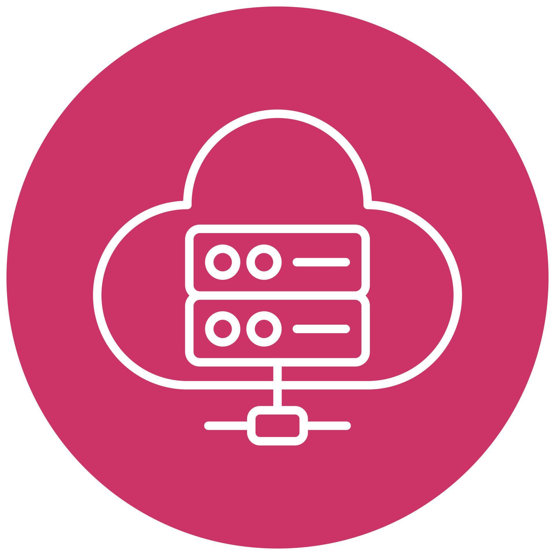 Cloud Database Vector Icon Style 22048623 Vector Art at Vecteezy