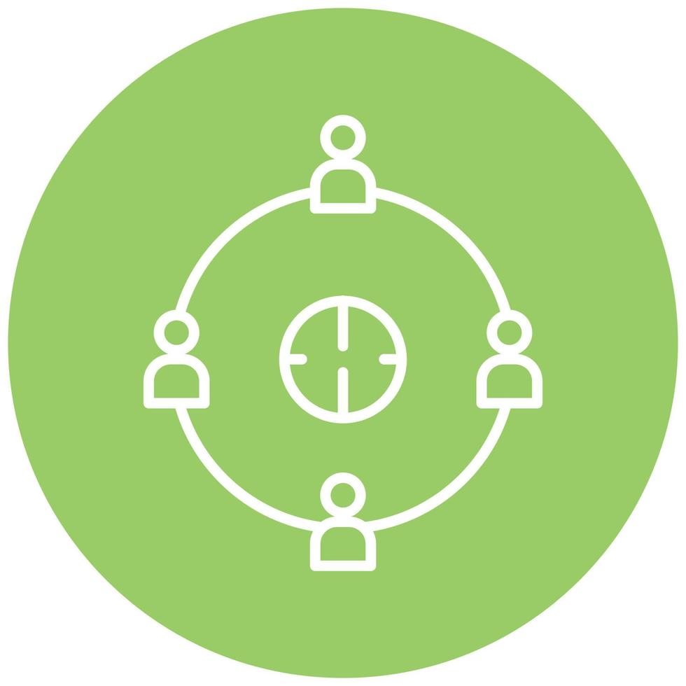 User Connection Vector Icon Style