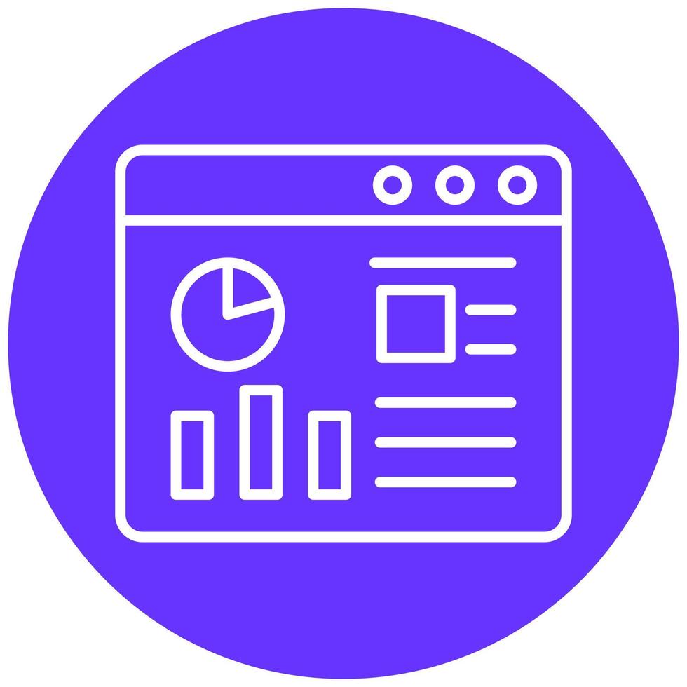 Website Dashboard Vector Icon Style