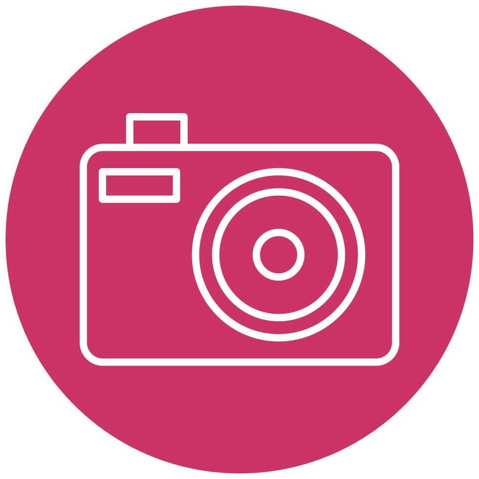 Compact Camera Vector Icon Style