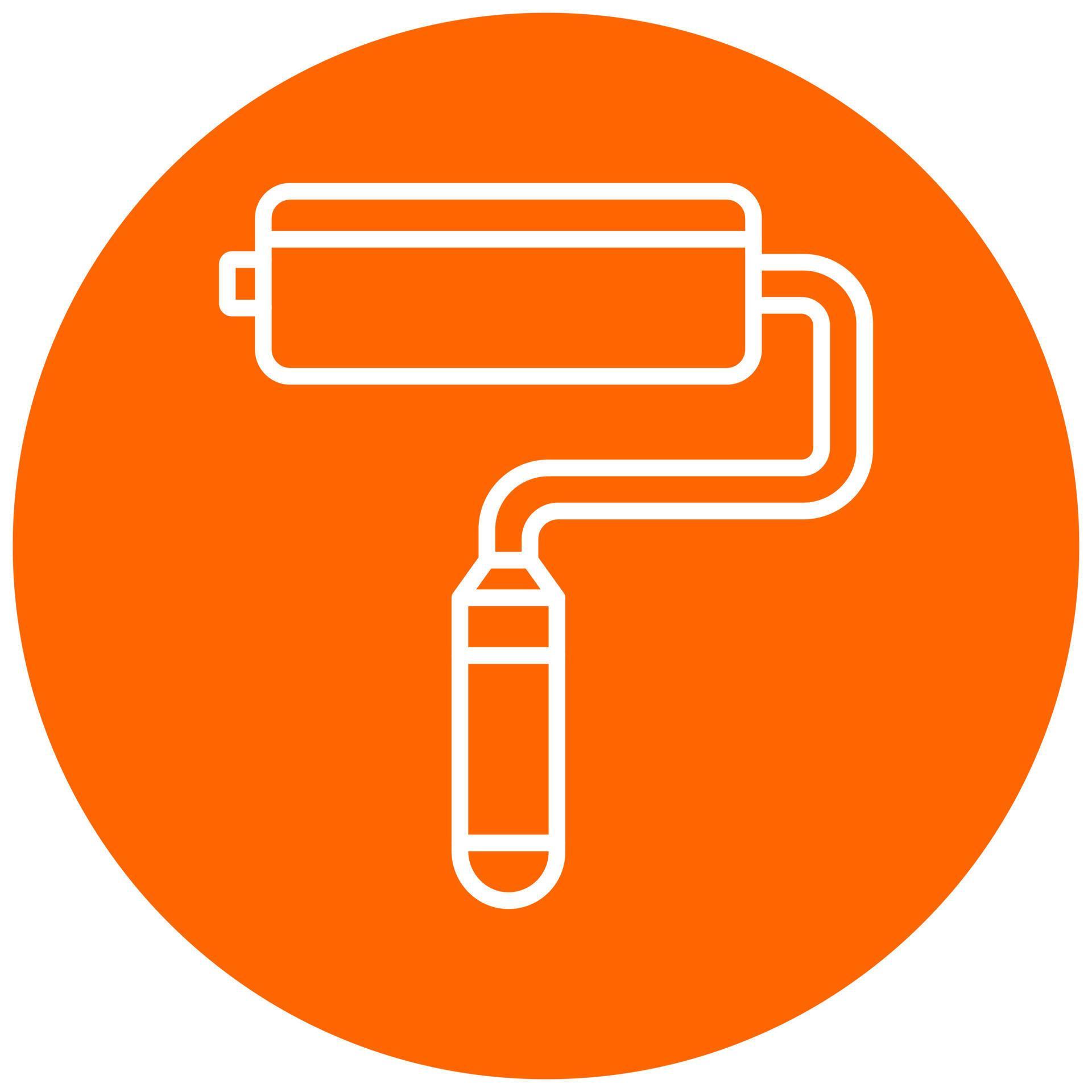 Paint Roller Vector Icon Style 22048715 Vector Art at Vecteezy