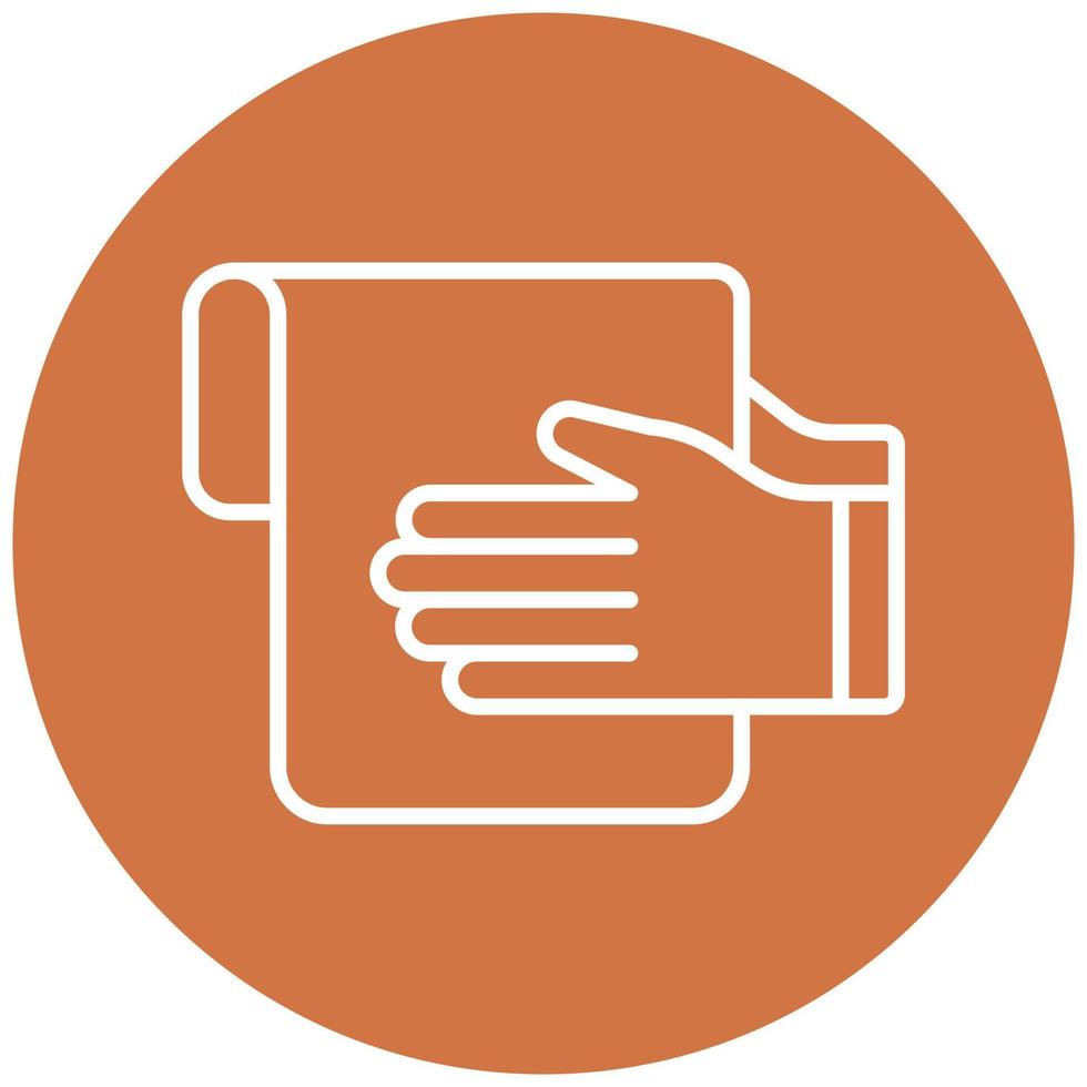 Hand Towel Vector Icon Style