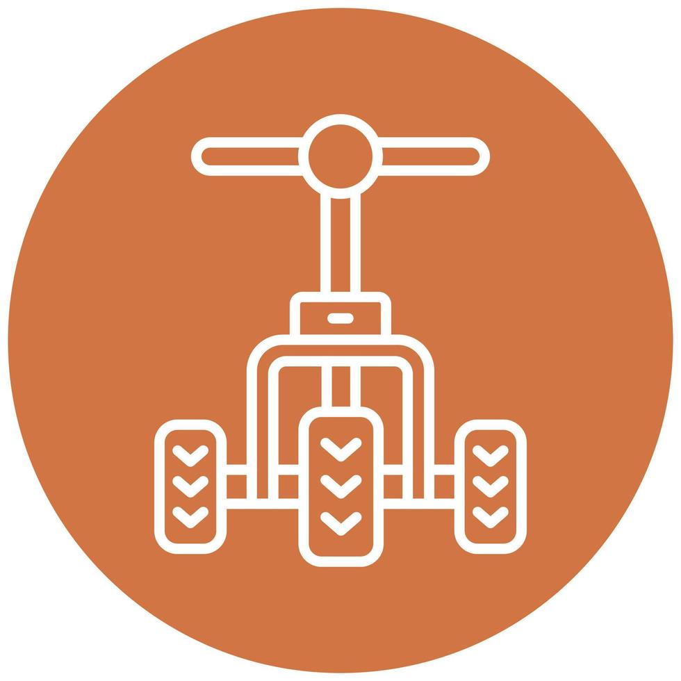 Tricycle Vector Icon Style