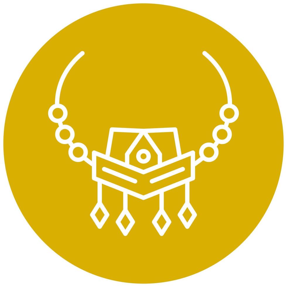 Necklace Vector Icon Style