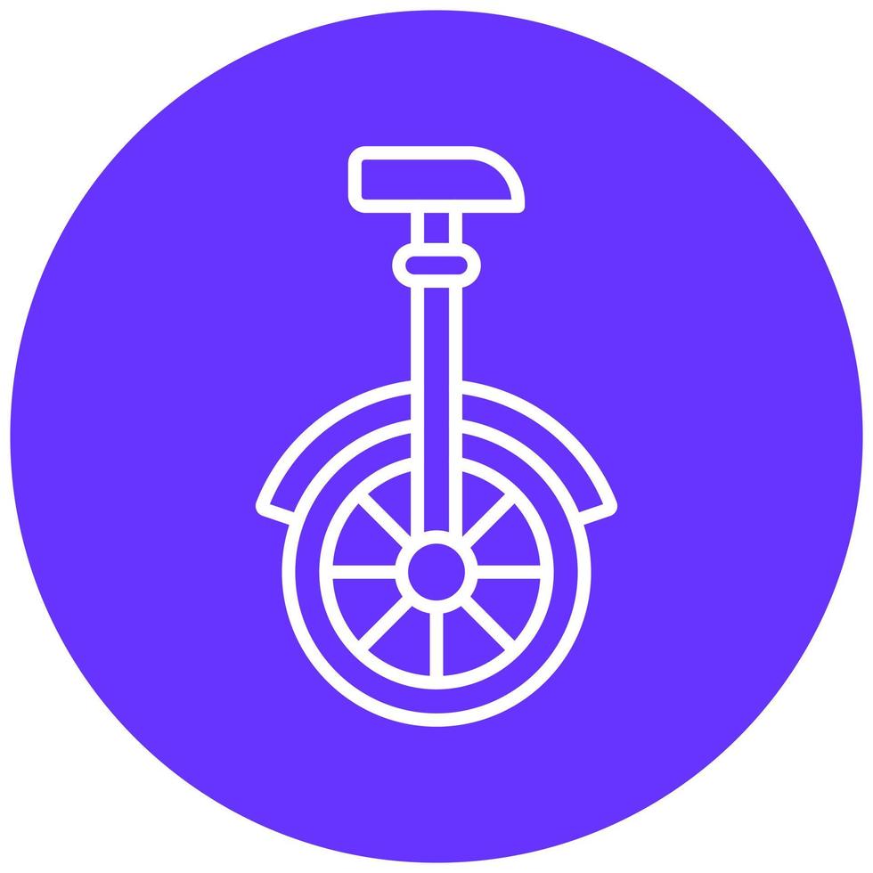 Monocycle Vector Icon Style