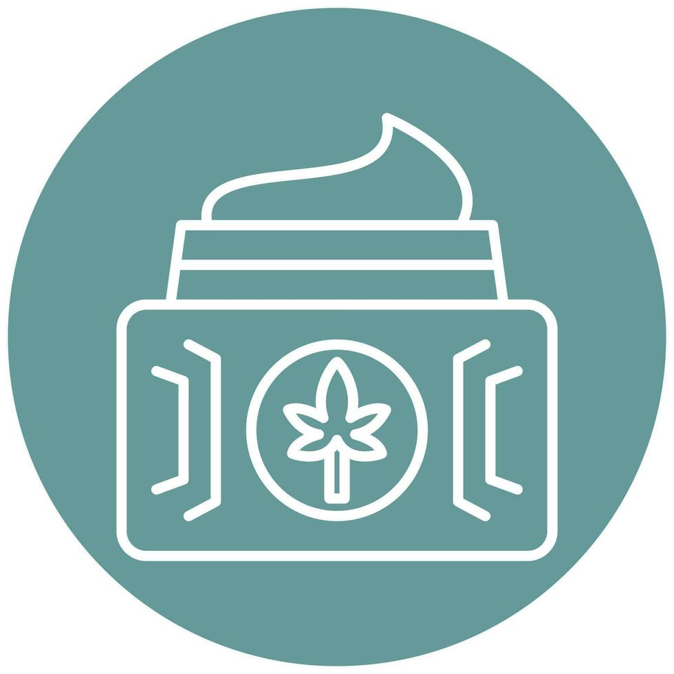 Cbd Cream Vector Icon Style