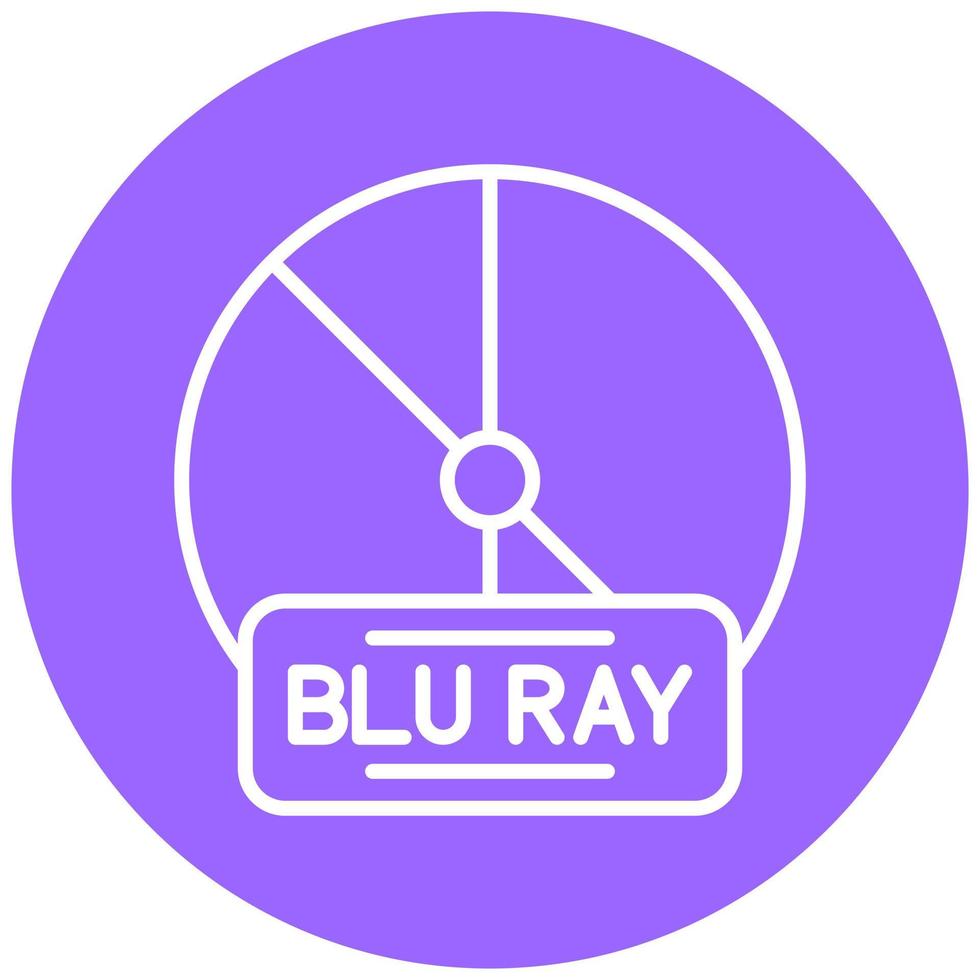 Blu Ray Vector Icon Style