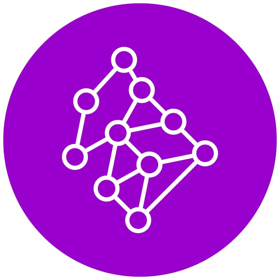 Neural Network Vector Icon Style