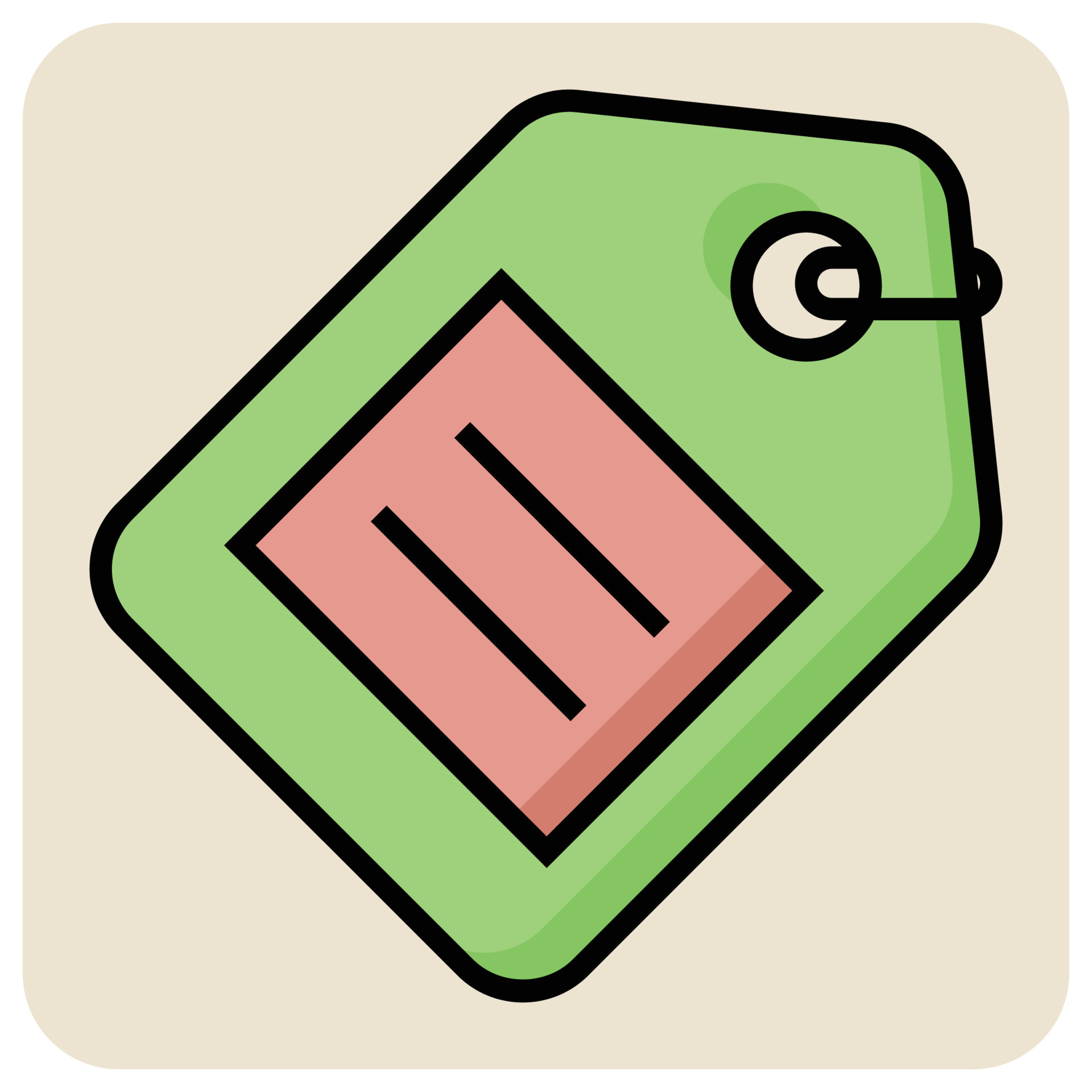 Filled Color Outline Icon For Price Tag 22049208 Vector Art At Vecteezy