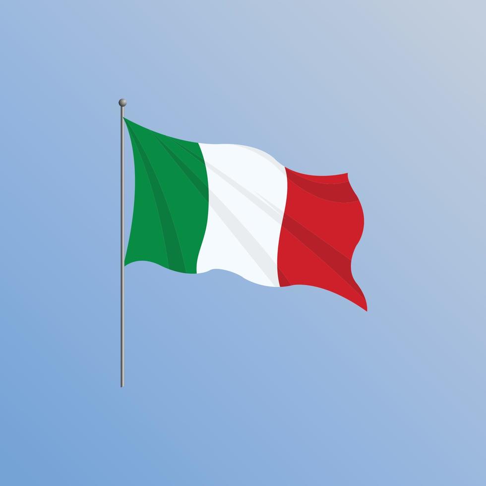 Flag of Italy premium vector illustration