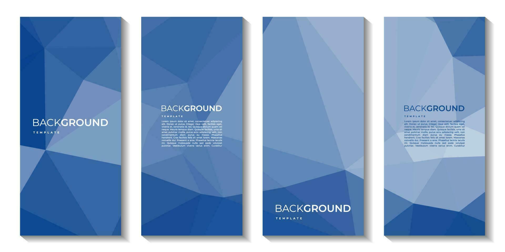 a set of brochure with corperate colorful blue  background vector