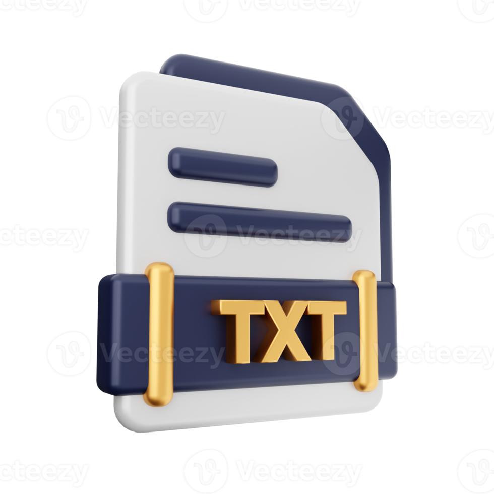 3d file TXT format icon png