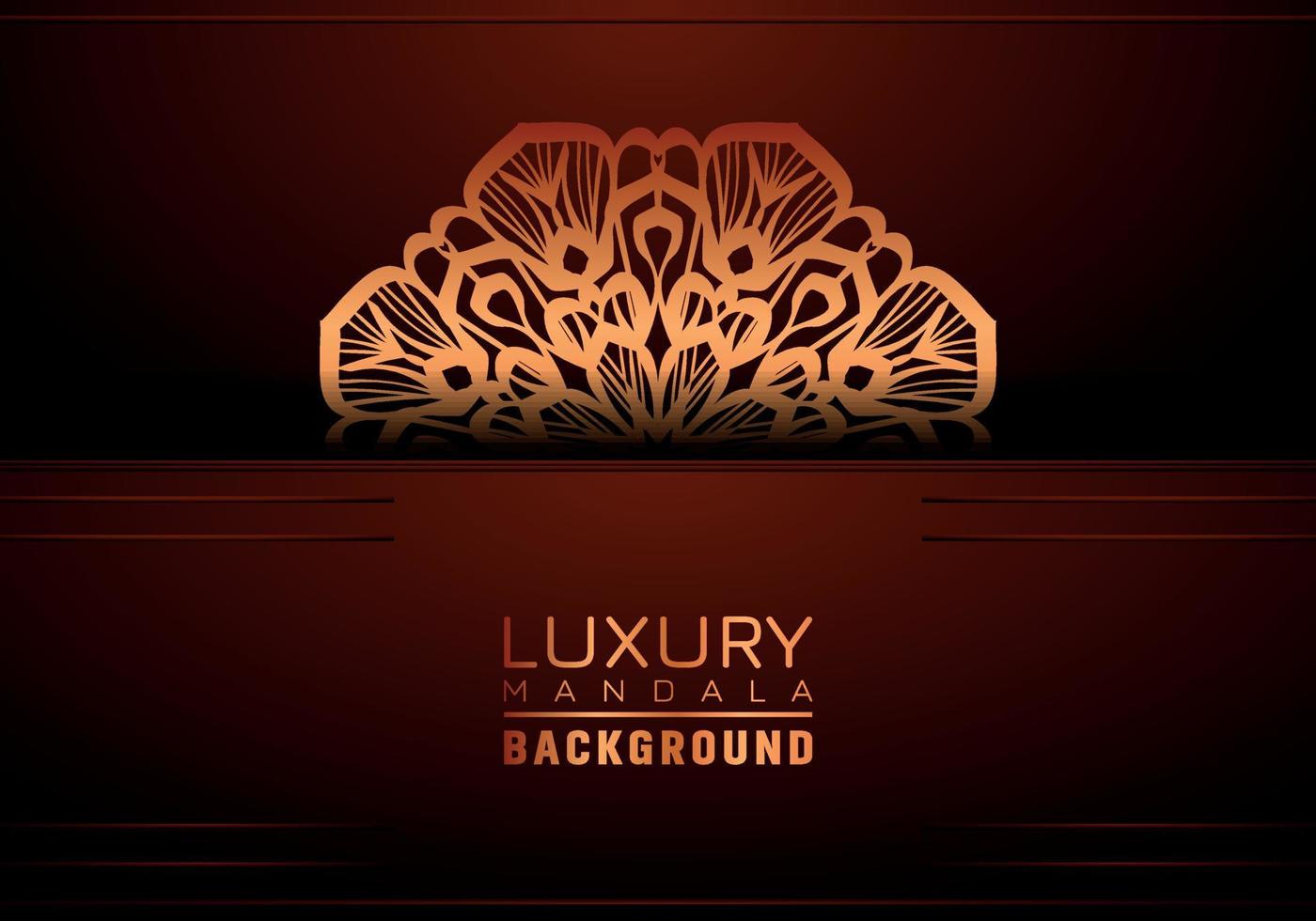 Luxury mandala background ornamental, arabesque style With Golden Arabesque Pattern Style. Decorative Mandala Ornament For Print, Brochure, Banner, Cover, Poster, Invitation Card vector