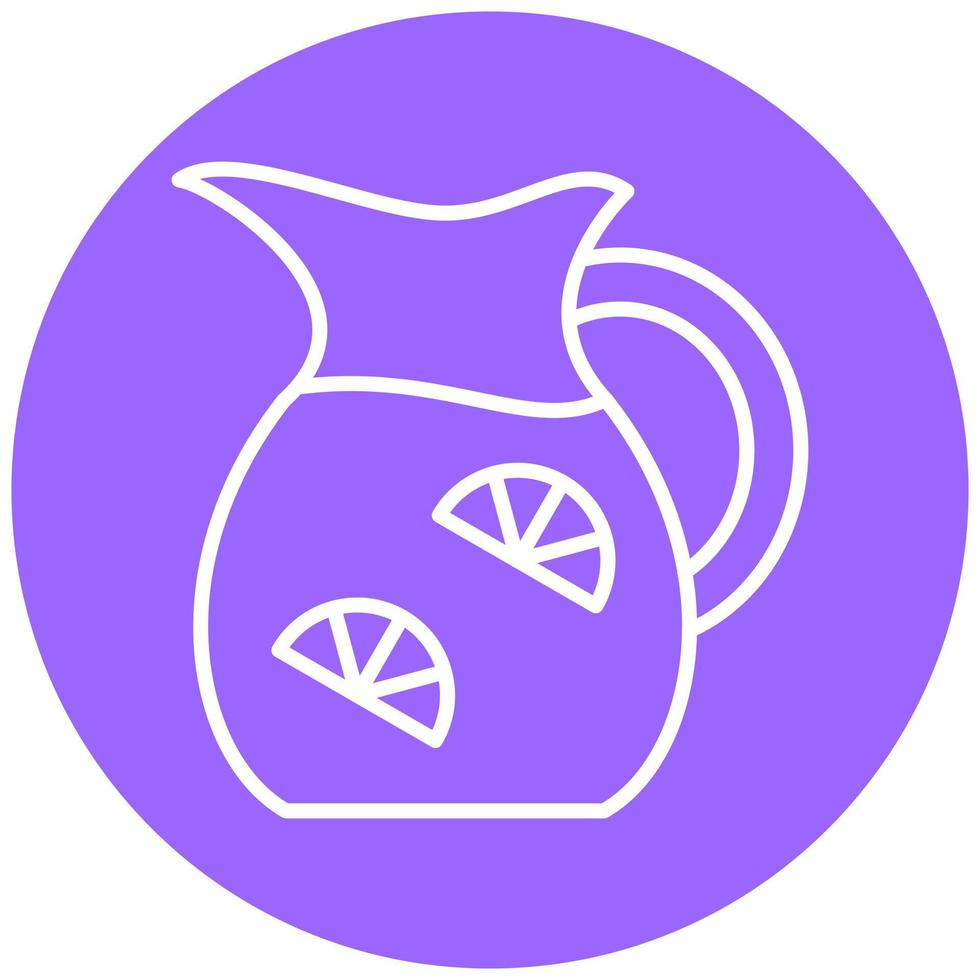 Lemonade Jug Vector Icon Style