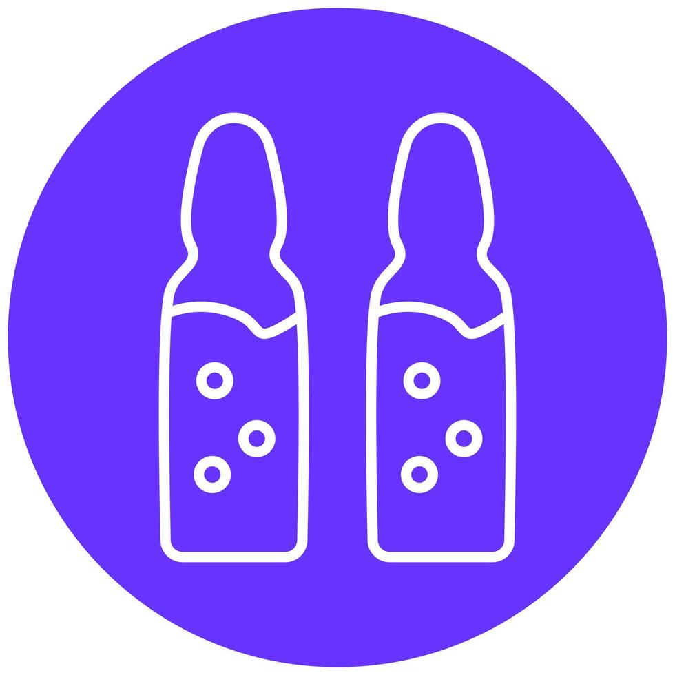 Ampoule Vector Icon Style