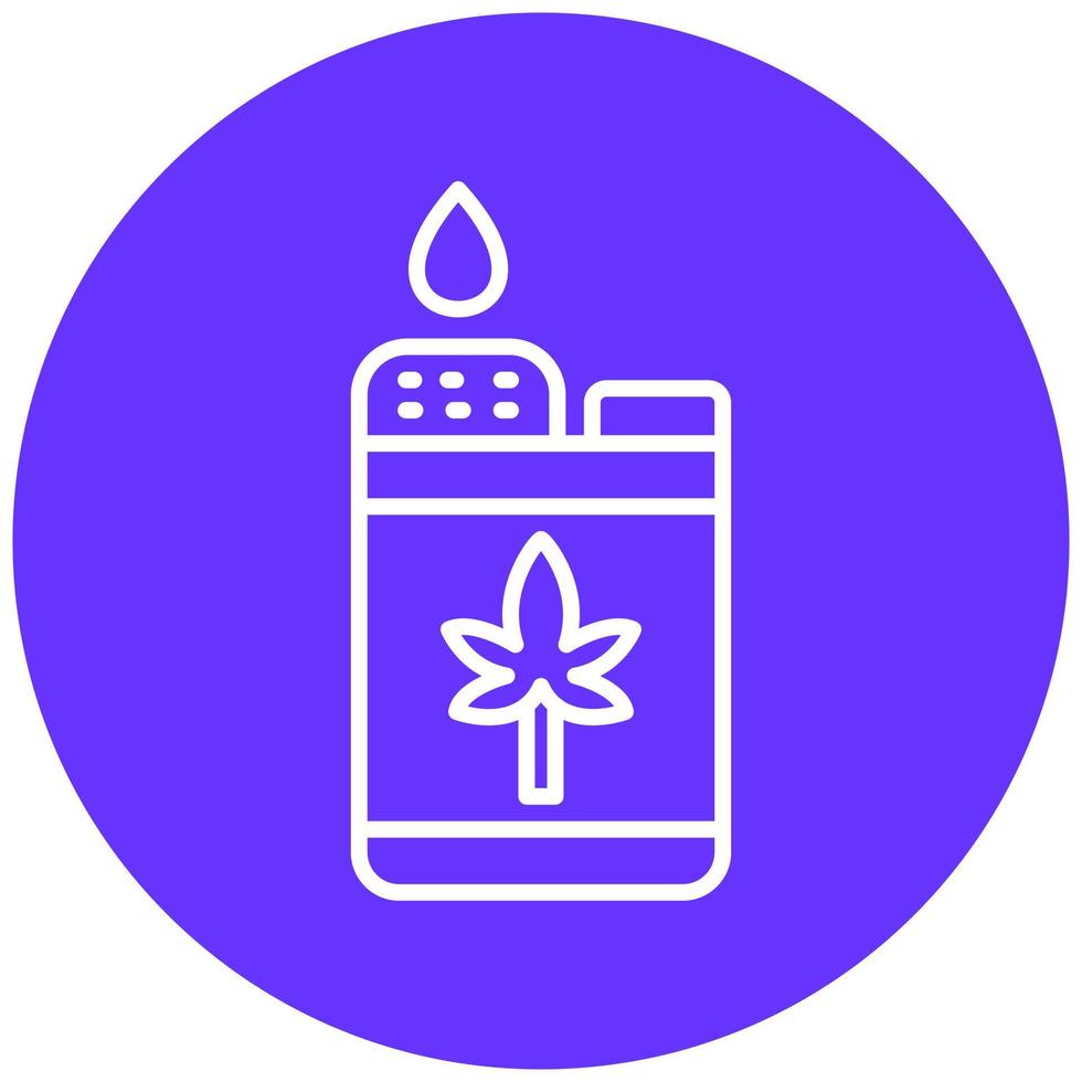 Cbd Vaping Vector Icon Style