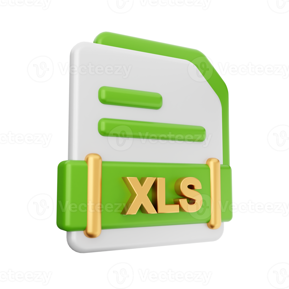 3d file XLS format icon png