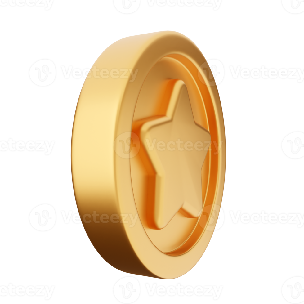 3d coin gold bronze silver icon png
