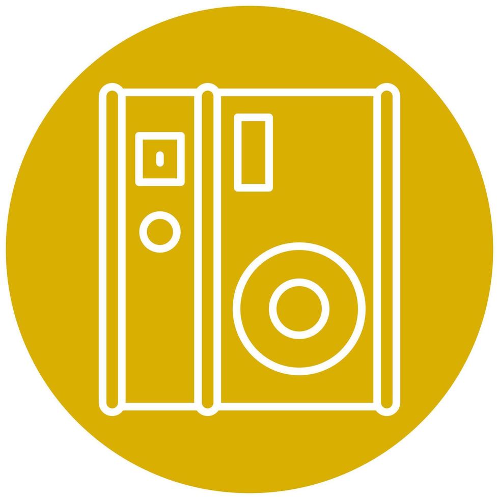 Instant Camera Vector Icon Style