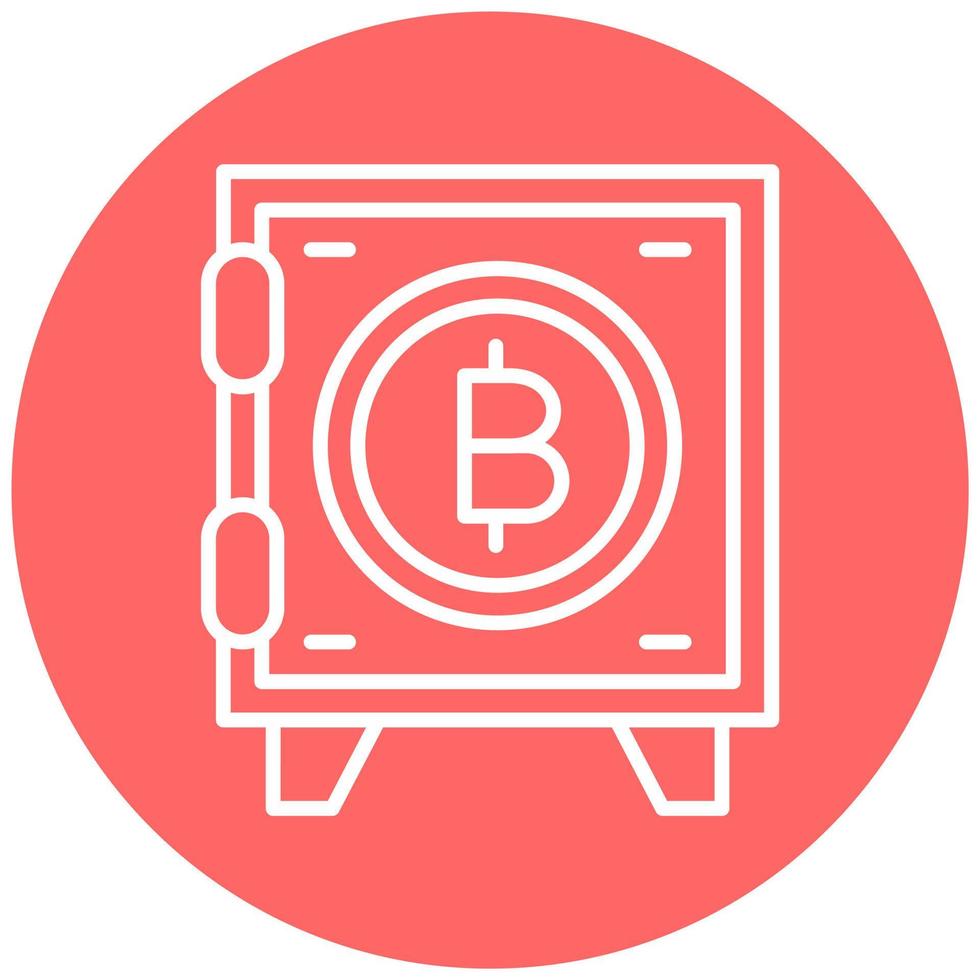 Crypto Vault Icon Style vector