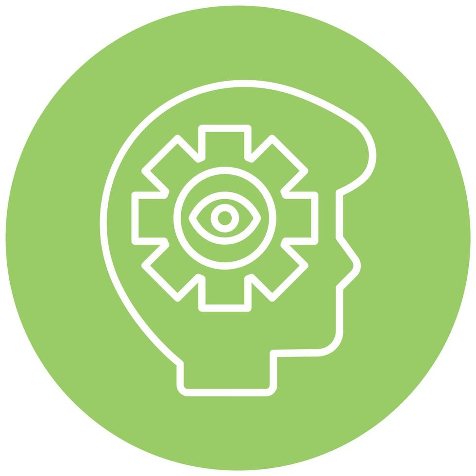 Self Awareness Icon Style vector