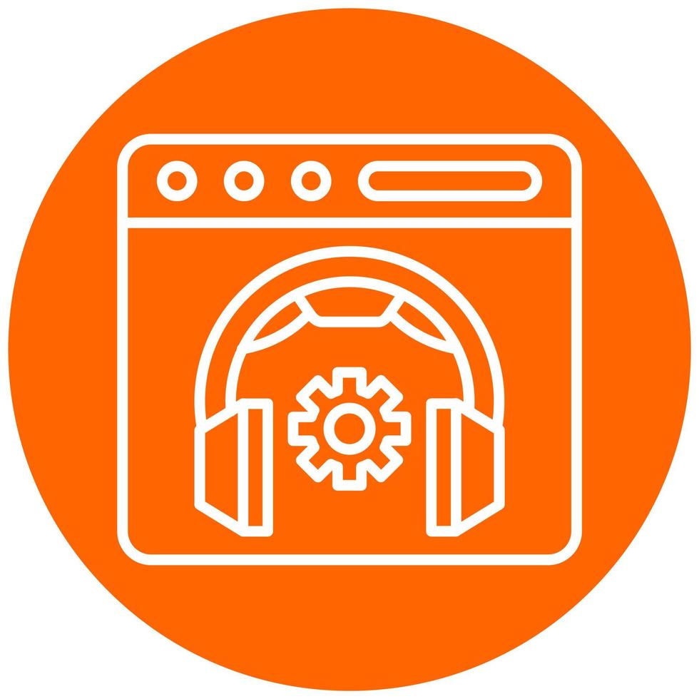 24 7 Support Vector Icon Style