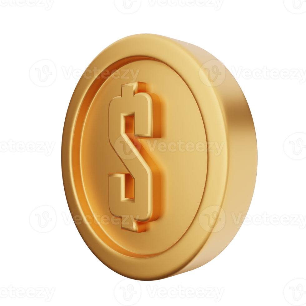 3d coin gold dollar silver bronze 22049924 PNG