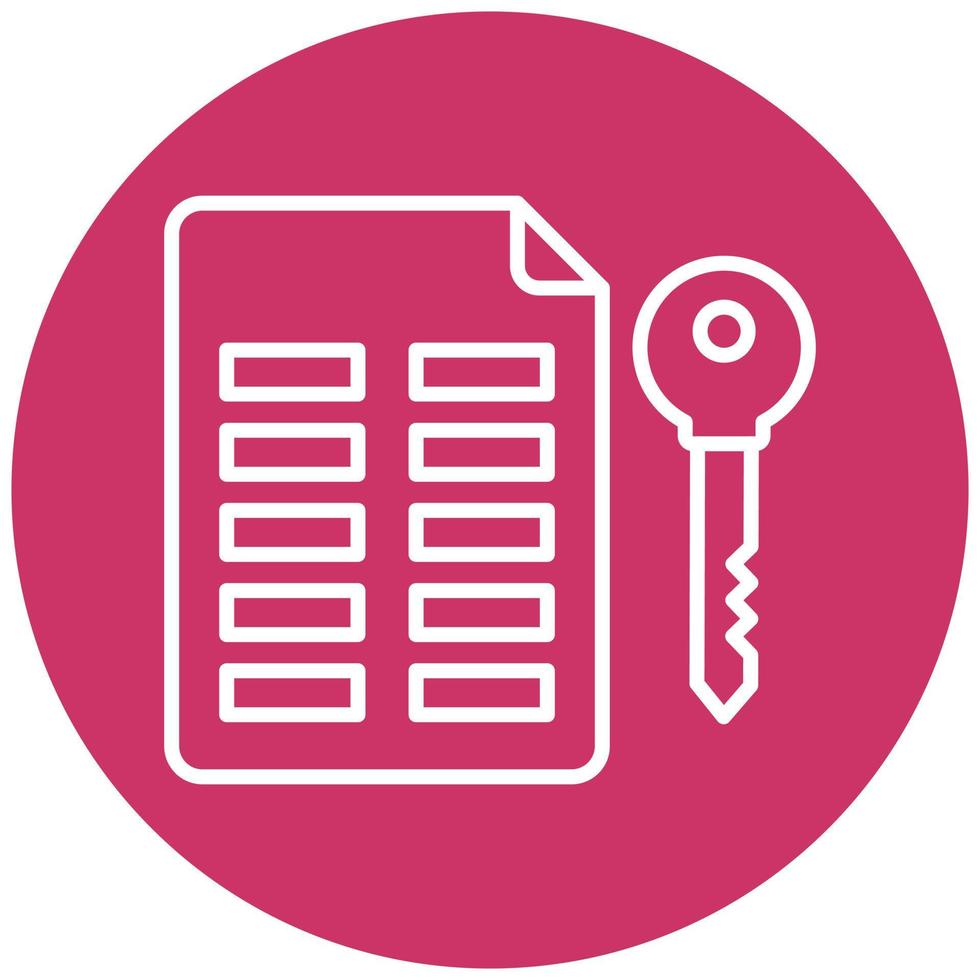 Asymmetric Keys Vector Icon Style