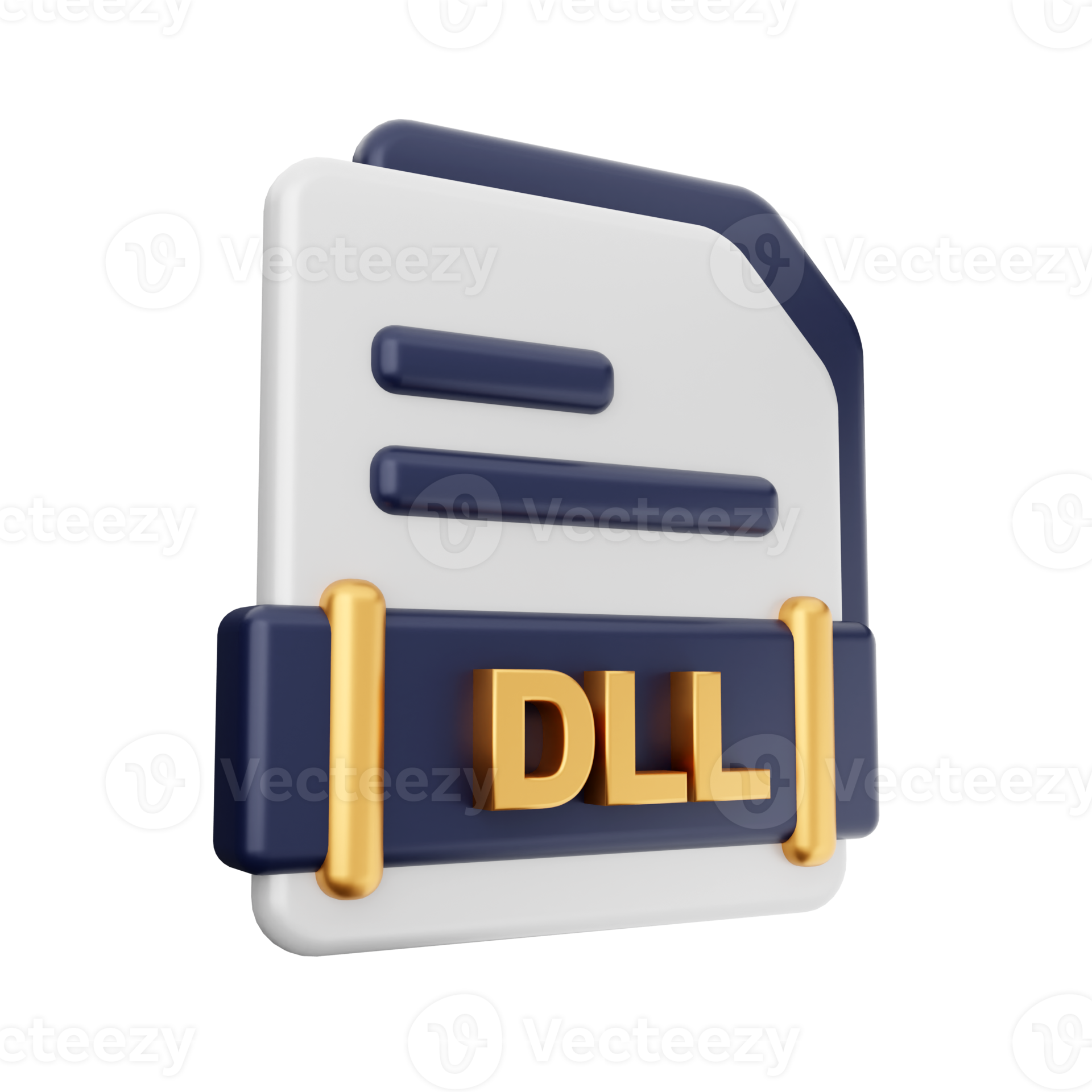 3d file DLL format icon 22050093 PNG
