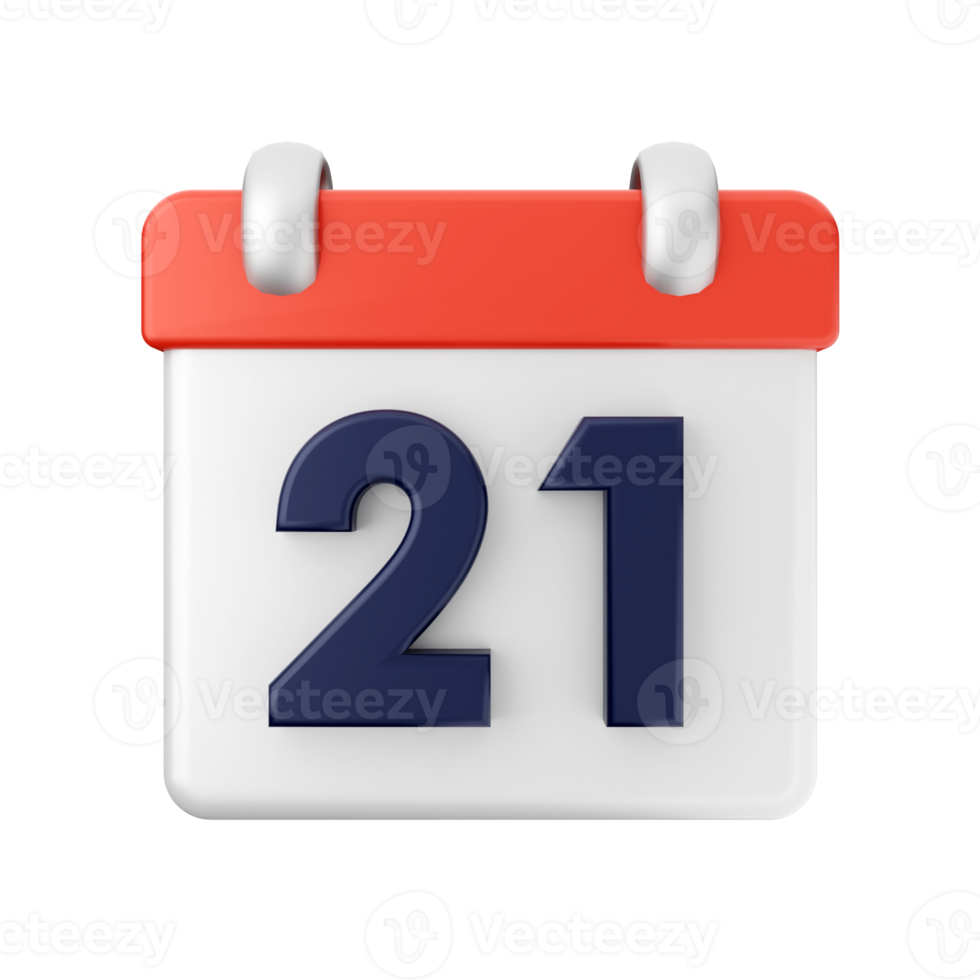 3d kalender evenement datum dag schema icoon illustratie png