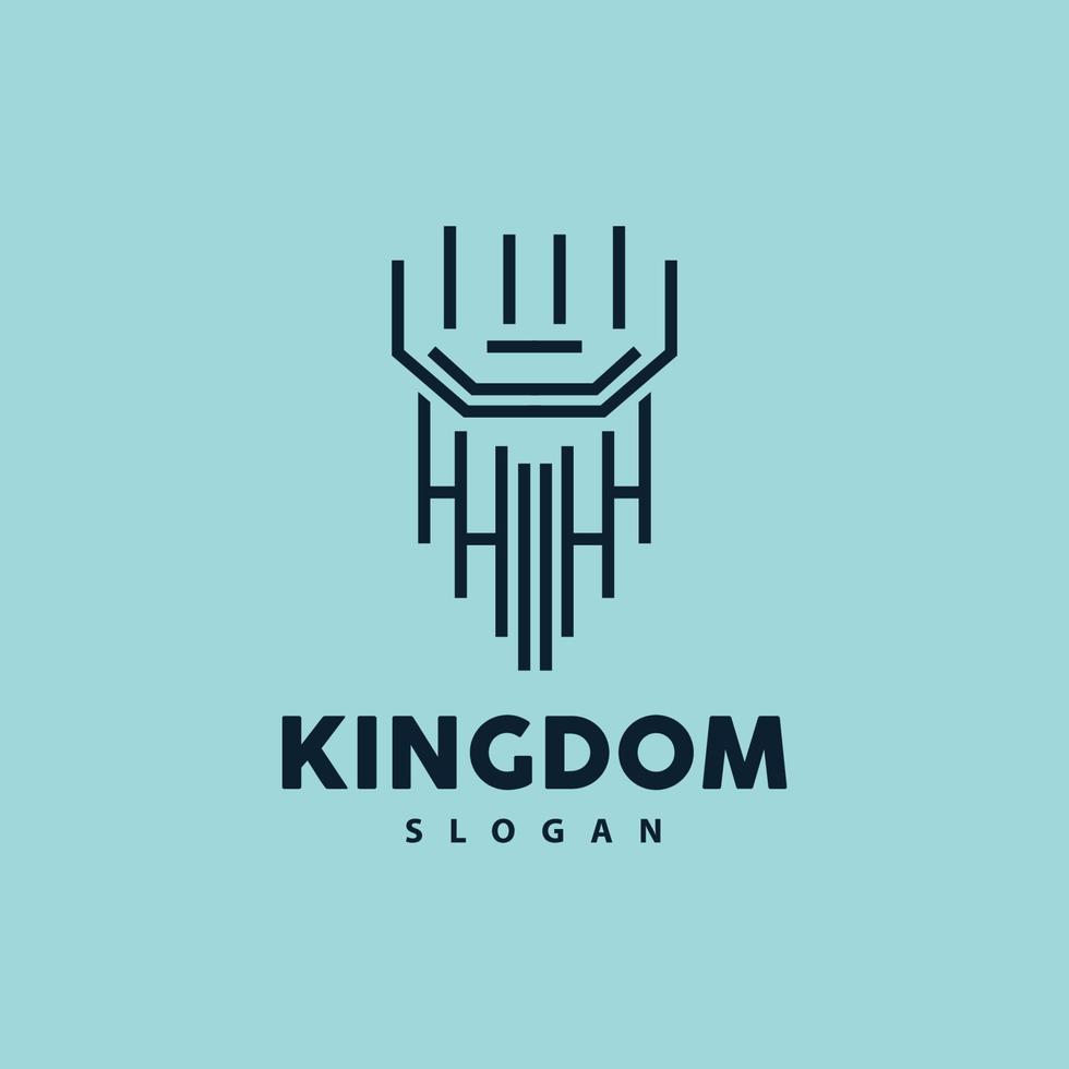 Castle Logo, Elegant Minimalist Design Royal Tower, Kingdom Fortress Vector, Illustration Template Icon vector