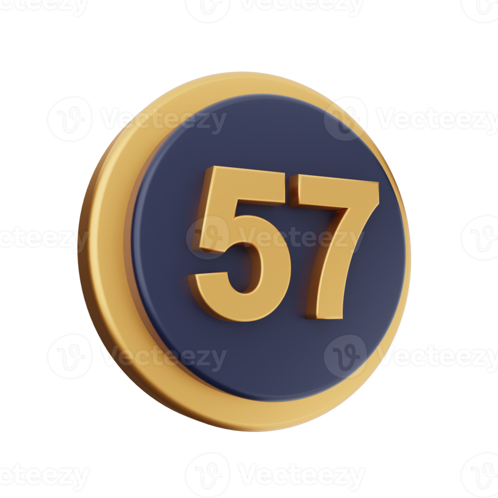 3d number icon illustration png