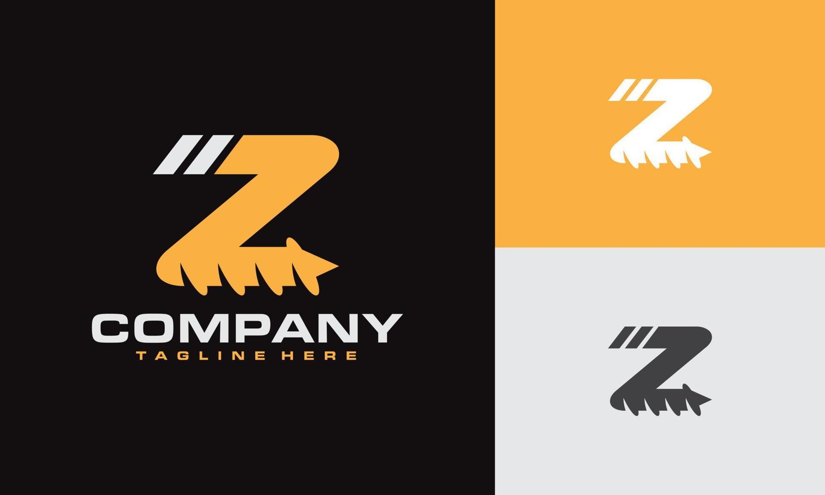 letter Z drill logo vector