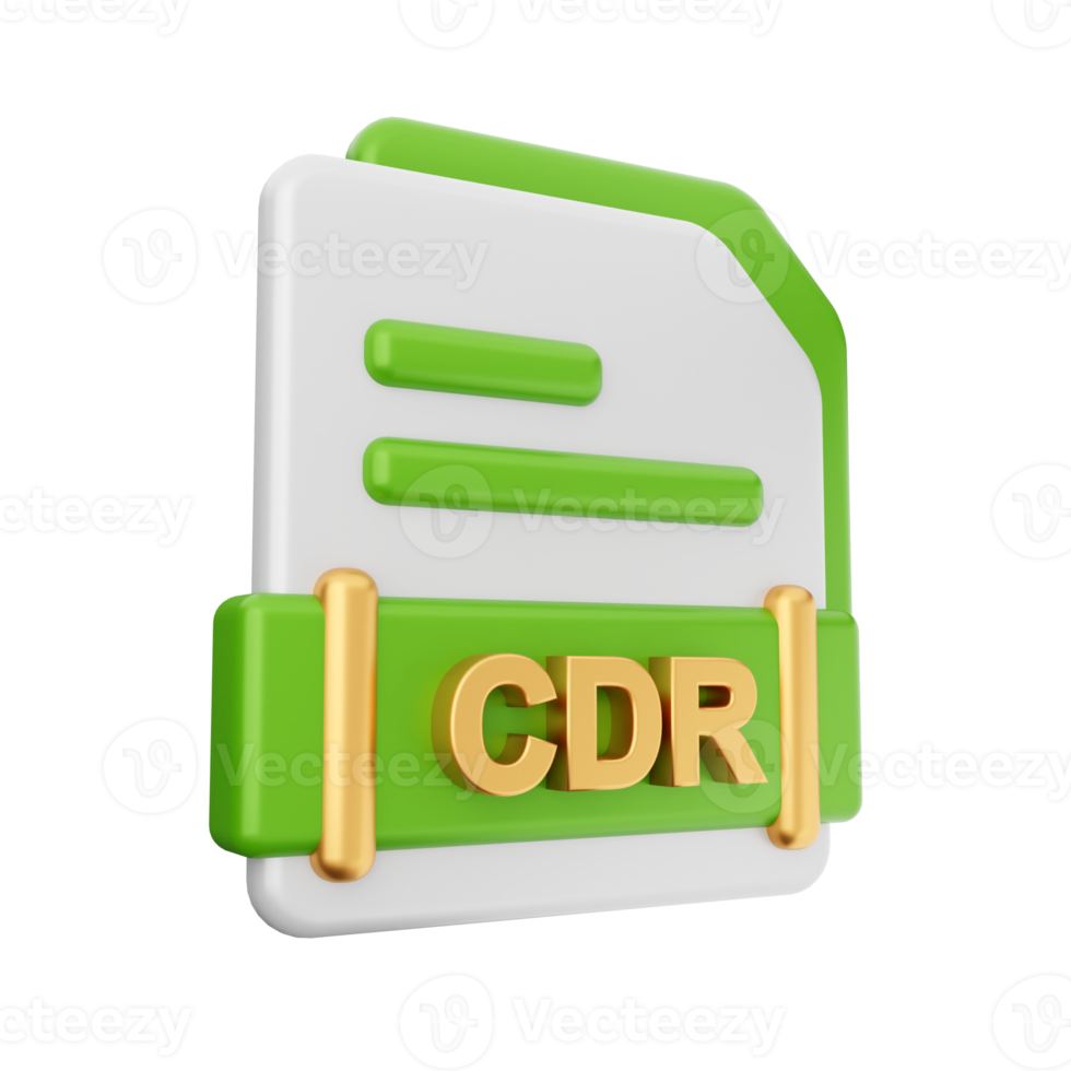 3d file CDR format icon png