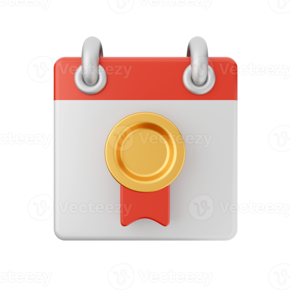 3d calendar date day schedule event icon illustration png