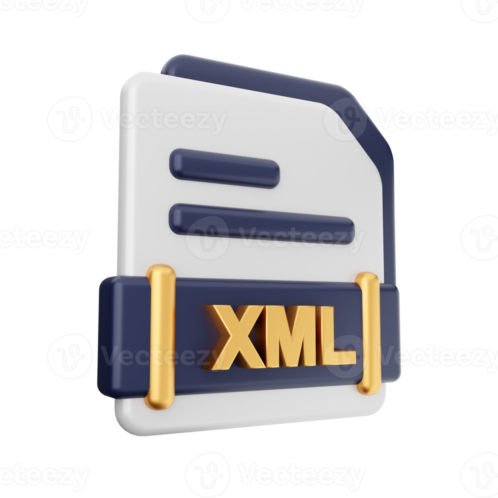 3d file XML format icon png