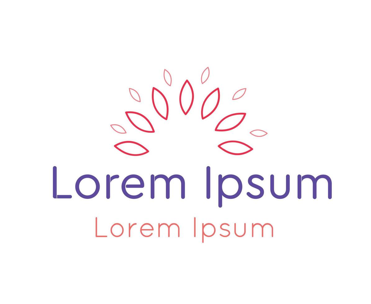 illustration with different sizes leaves. Vector