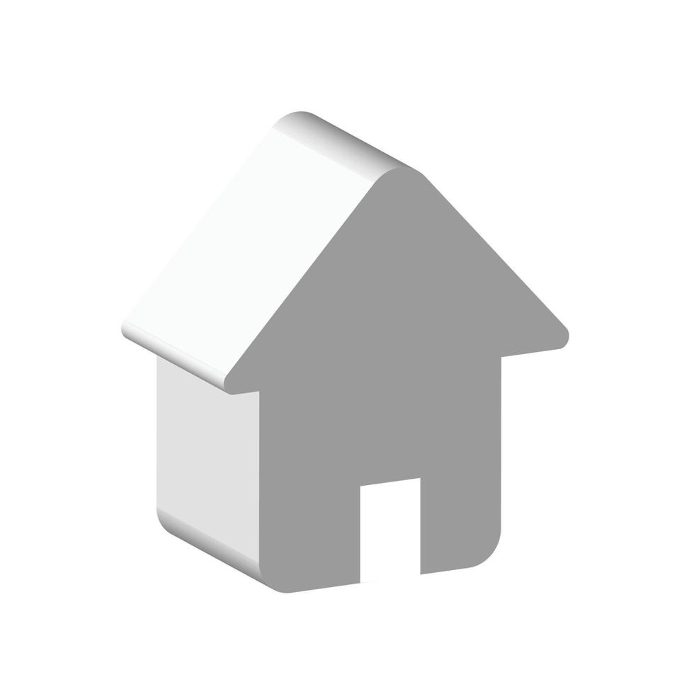 minimal home icon - web homepage symbol - vector website sign