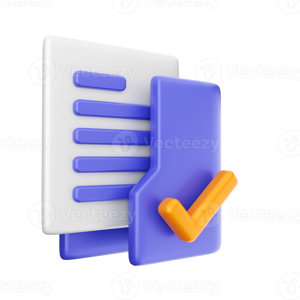 3d folder icon illustration png