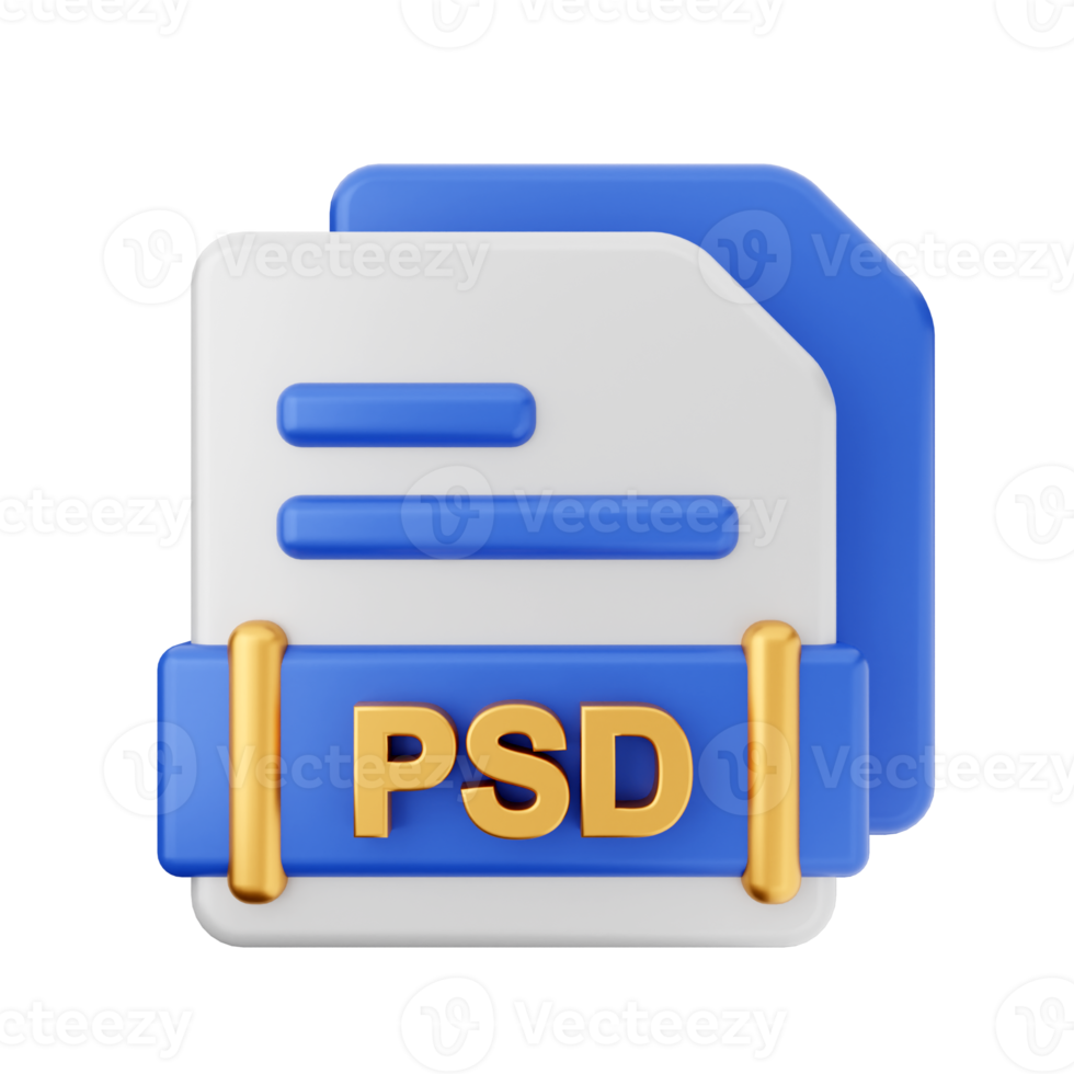 3d file PSD format icon png