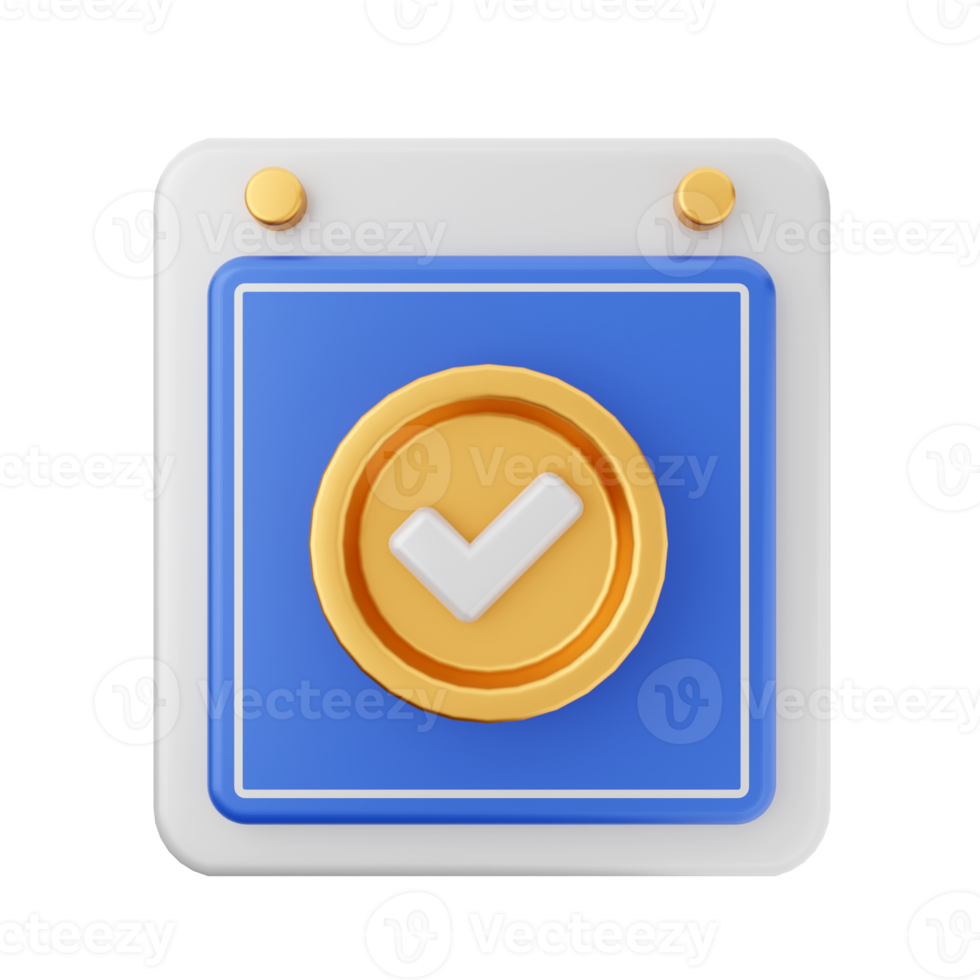 3d calendar icon illustration render png