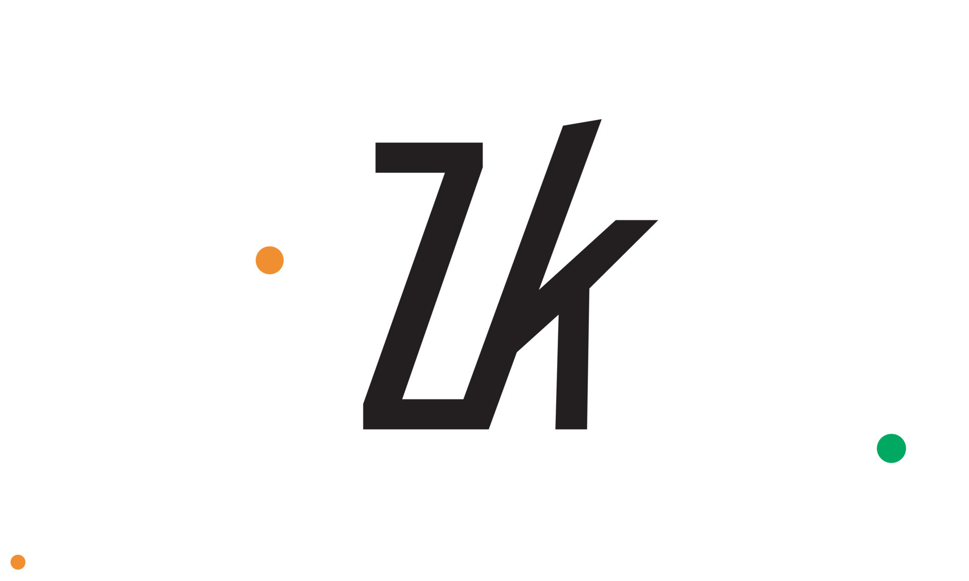 Alphabet letters Initials Monogram logo ZK, KZ, Z and K 22050739 Vector ...