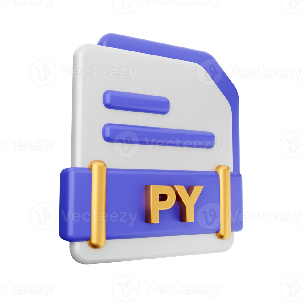 3d Datei py Format Symbol png